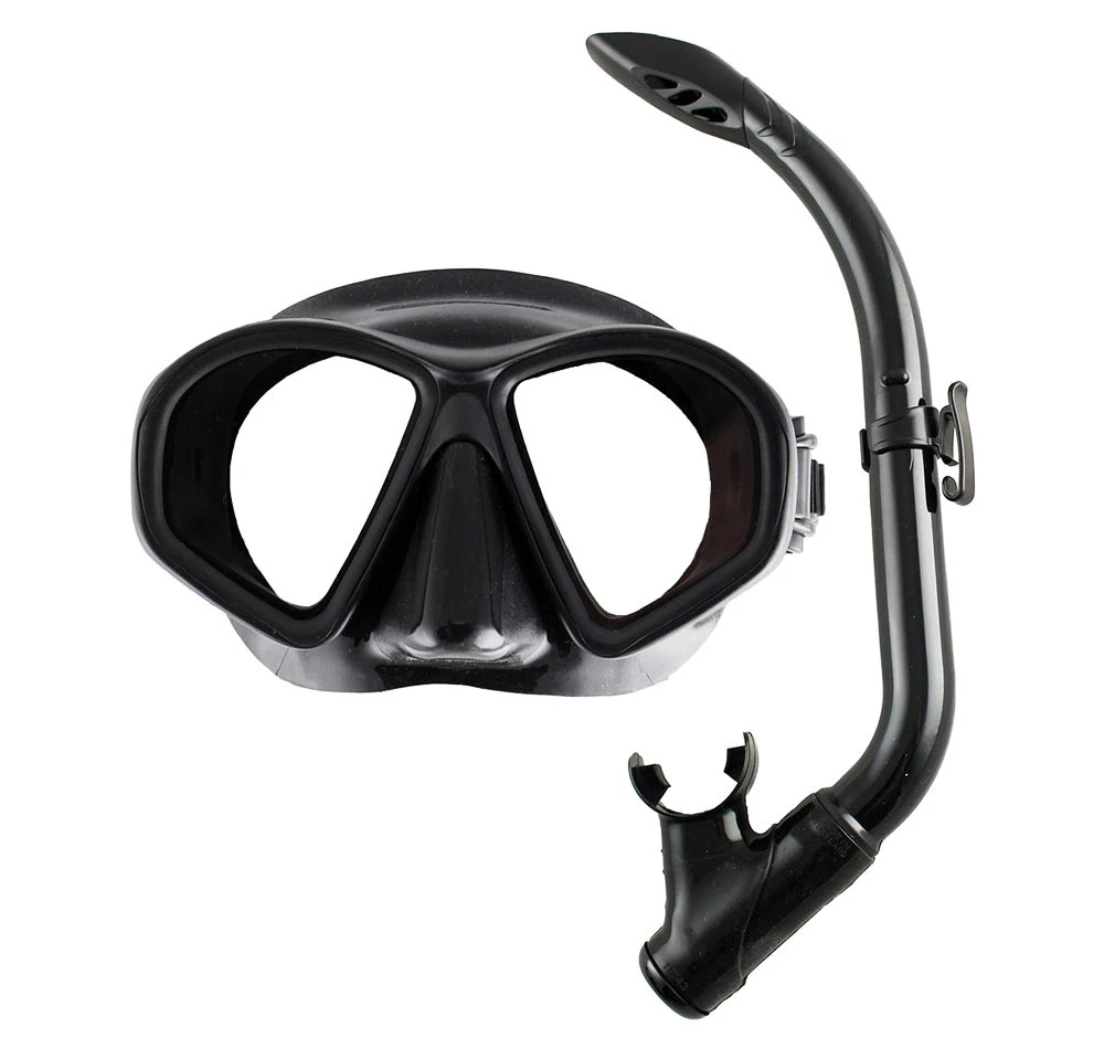 Ocean Hunter Phantom Youth Mask & Snorkel Combo Black 3 Ocean Hunter Phantom Youth Mask & Snorkel Combo Black