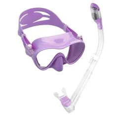 Cressi F1 + Dry MS Set -Alvey shop cressi f1 dry mask snorkel set lilac