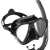 Cressi Matrix Mask & Snorkel Set Black 2 Cressi Matrix Mask & Snorkel Set Black -Alvey shop cressi matrix gamma set black