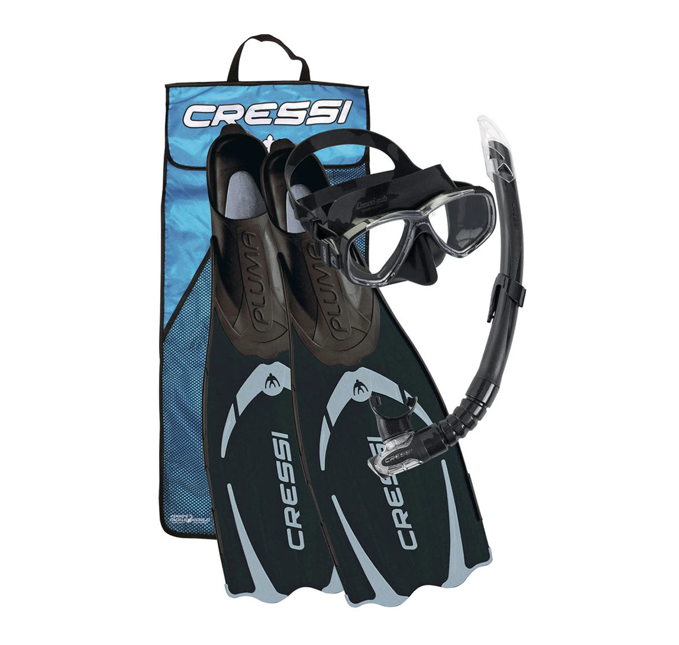 Cressi Pluma Mask, Snorkel & Fin Sets 3 Cressi Pluma Mask, Snorkel & Fin Sets