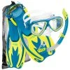 Cressi Rocks Jnr MSF Set Blue/Lime -Alvey shop cressi rocks jnr msf set