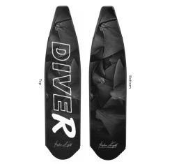 DiveR Carbon Dark Dancing Medium Fin Blades
