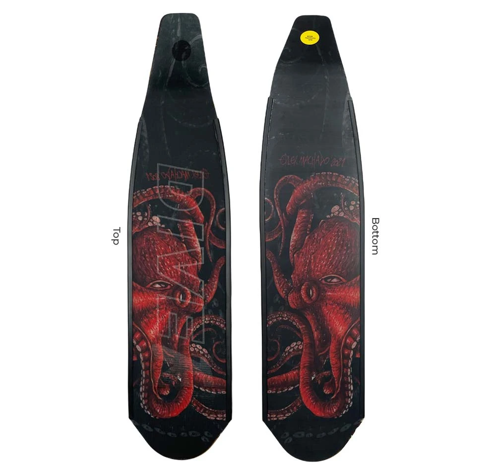 DiveR Innegra Carbon Wild Octopus Soft Fin Blades 3 DiveR Innegra Carbon Wild Octopus Soft Fin Blades