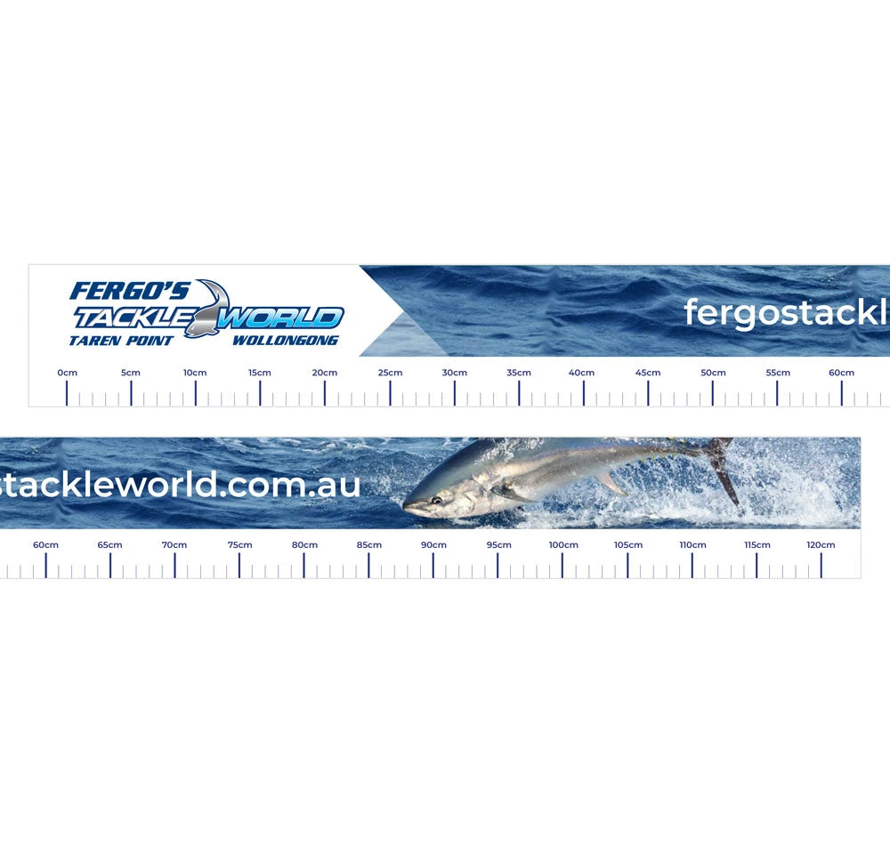 Fergo's Tackle World 120cm Fish Measuring Sticker - Tuna 3 Fergo's Tackle World 120cm Fish Measuring Sticker - Tuna