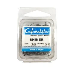 Gamakatsu Shiner Hooks 50pk -Alvey shop gamakatsu shiner hooks 50 pk size 3 0