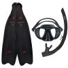 Ocean Hunter Redback Modular Mask, Snorkel & Fins Set -Alvey shop ocean hunter modular mask snorkel fins set