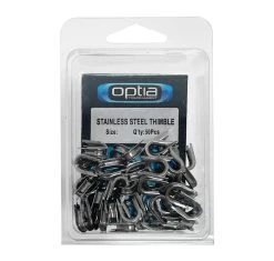 Optia Stainless Steel Thimbles Qty 50 Size Medium