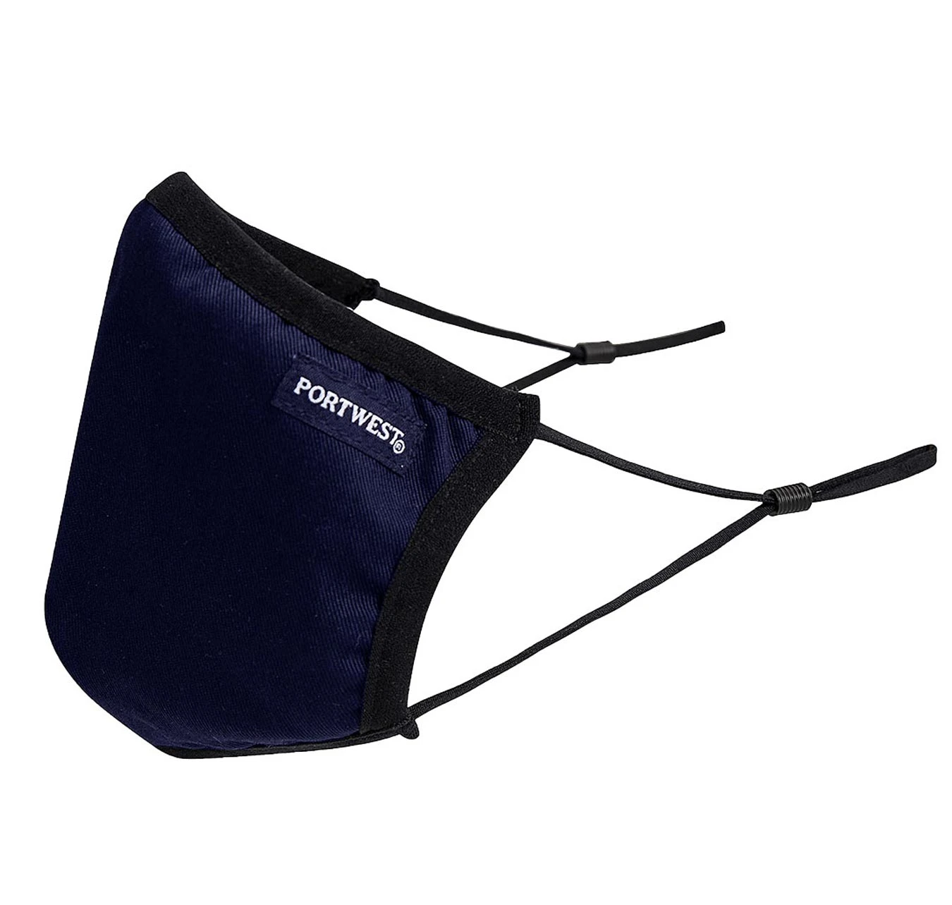 Portwest 3-Ply Anti-Microbial Adjustable Fabric Face Mask 4 Portwest 3-Ply Anti-Microbial Adjustable Fabric Face Mask - Image 2
