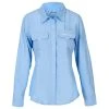 Shimano Women's Vented Shirt Sky Blue -Alvey shop shimano ladies vented fishing shirt