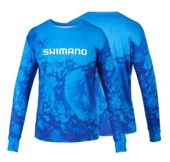Shimano Long Sleeve Tech Tee Water Camo