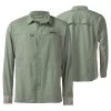 Shimano Pro Stretch Vented Fishing Shirt Seafoam -Alvey shop shimano pro stretch vented fishing shirt seafoam front back