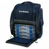 Shimano Large Tackle Backpack With Trays 1 Shimano Large Tackle Backpack With Trays -Alvey shop shimano tackle back pack tray1