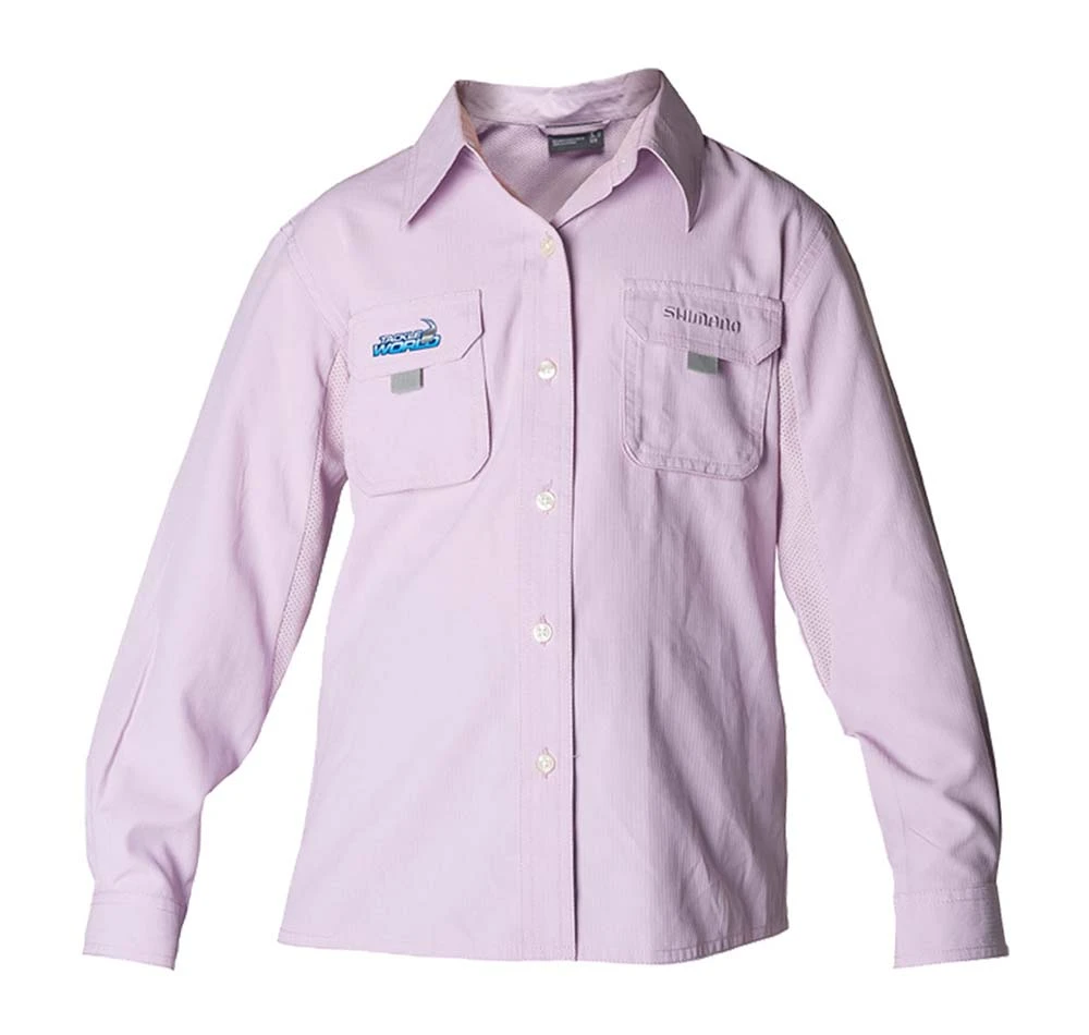 Shimano TW Kids Vented Fishing Shirt Lilac 3 Shimano TW Kids Vented Fishing Shirt Lilac