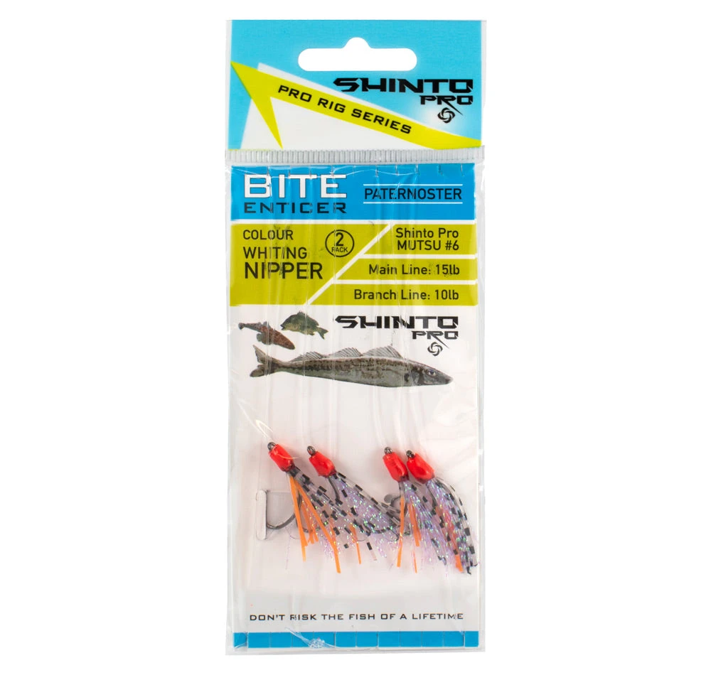Shinto Pro Bite Enticer Paternoster Mutsu Circle Rig 2pk Size #6 4 Shinto Pro Bite Enticer Paternoster Mutsu Circle Rig 2pk Size #6 - Image 2