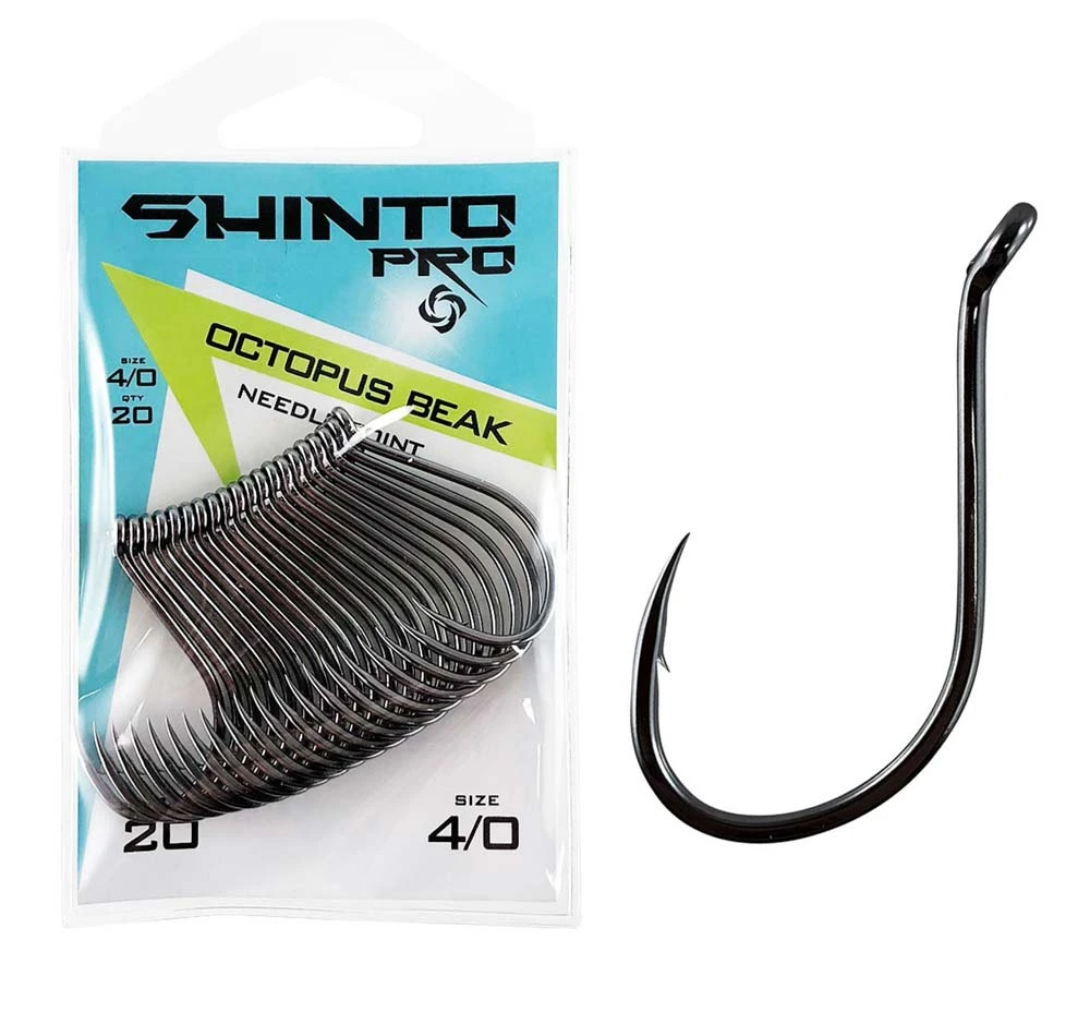 Shinto Pro Octopus Beak Black Nickel Hook 3 Shinto Pro Octopus Beak Black Nickel Hook