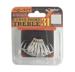 Shout® Shout Curve Point 31 Trebles -Alvey shop shout curve treble 31 4 3