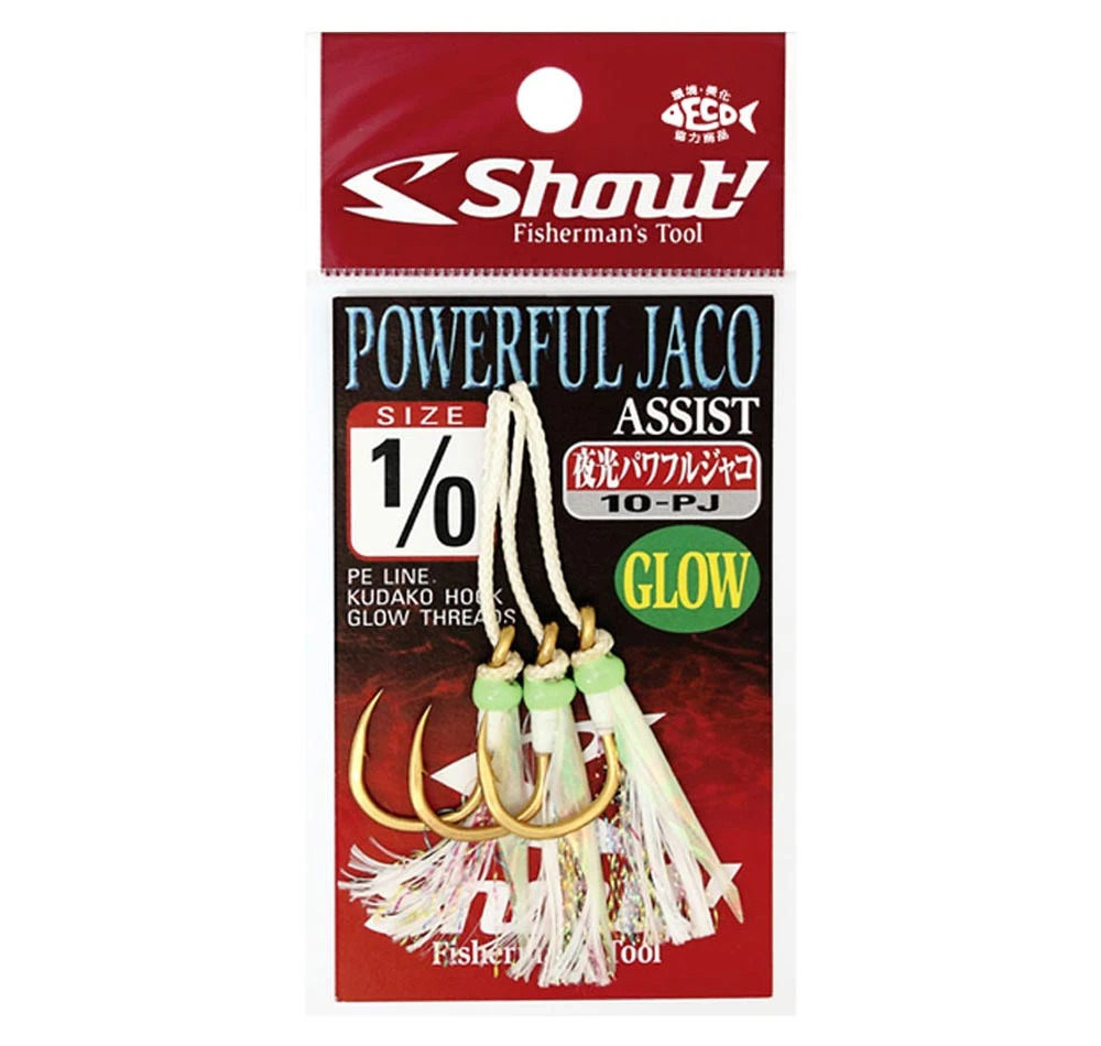 Shout® Shout Power Jaco Glow Assist Hooks 3 Shout® Shout Power Jaco Glow Assist Hooks