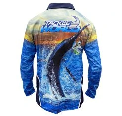 Tackle World Angler Series Marlin Kids Fishing Shirt -Alvey shop tackle world angler series marlin kids fishing shirt back