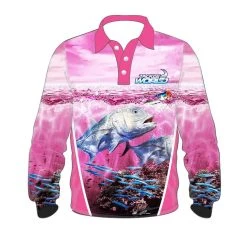 Tackle World GT Pink Girls Fishing Shirt
