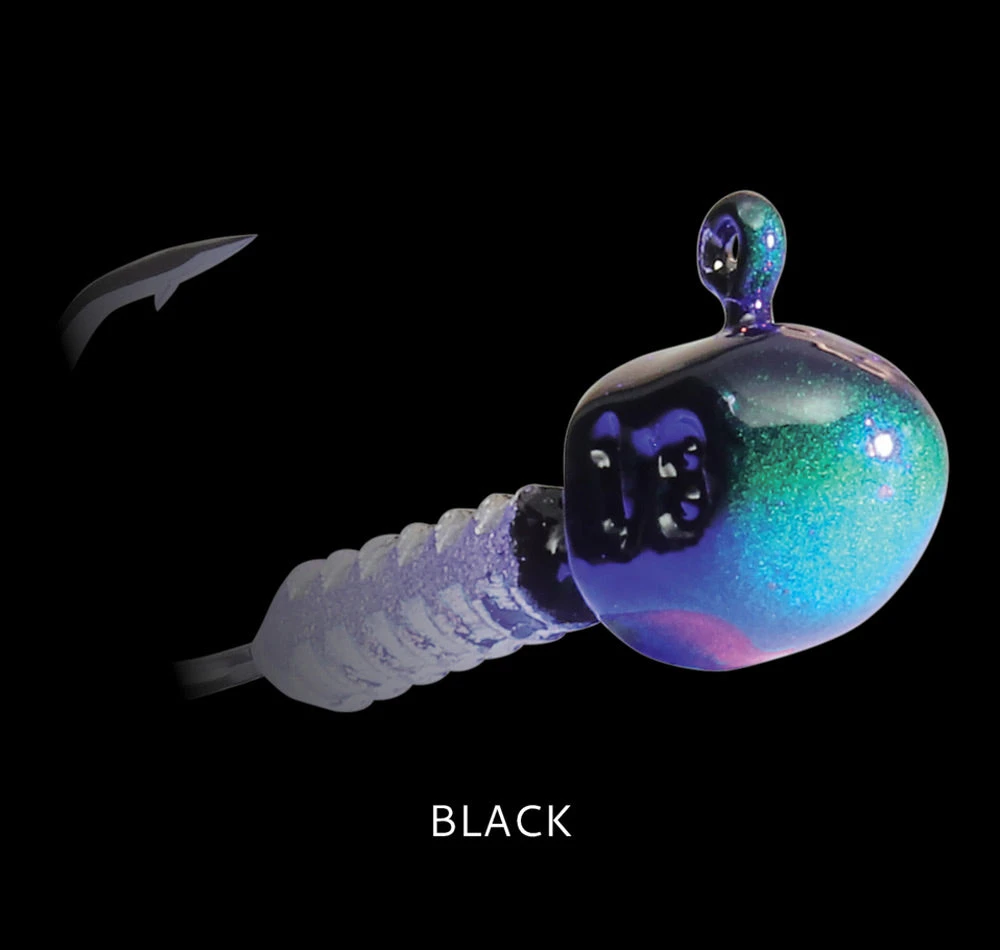 Tackle Tactics TT HeadlockZ Finesse UV Jig Heads Black 4 Tackle Tactics TT HeadlockZ Finesse UV Jig Heads Black - Image 2