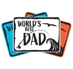 Yeti 'World's Best Dad' Stickers